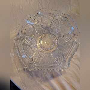 Elegant Crystal Fruit Bowl